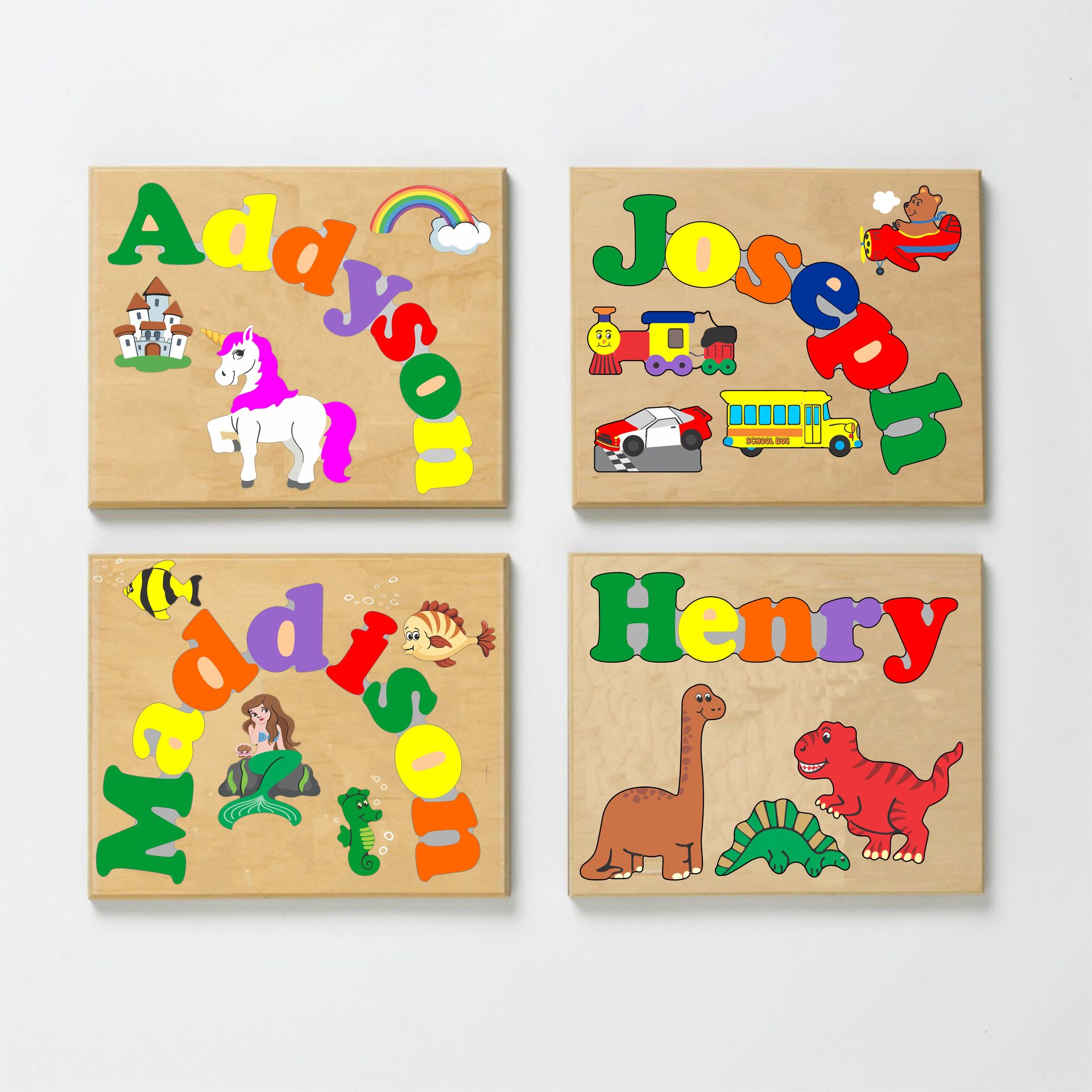 Custom Name Puzzles | Baby's First Birthday Gift 
